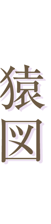 串本応挙芦雪館　花鳥画：長沢芦雪筆：紙本淡彩「猿図」