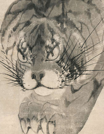 長沢芦雪筆：「虎図」襖