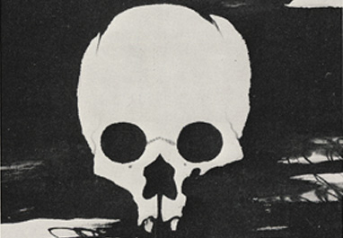 伊藤若冲筆：髑髏図