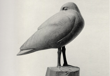 松村外次郎作：背黒鷗