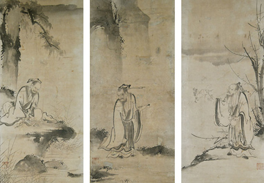 宗精筆：三仙人図