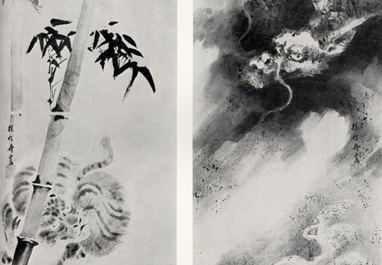 狩野探信筆：竜虎図