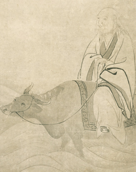 円山応挙筆：紙本墨画「波上群仙図」